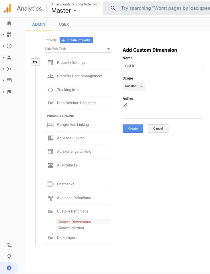 Storing Google Ads GCLID in Google Analytics